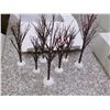 Image 3 : Lot of 2 Department 56 Bare Branch Trees Set of 6 and Royal Coach Heritage Village Collection