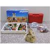 Image 1 : Lot of 4 Playmobil 3733 Native American Village LEGO Star Wars and Carry Case