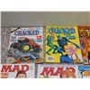 Image 3 : Lot of 8 Vintage Magazine Sized Comics Vampirella Black Widow The Hulk Mad Magazine Cracked