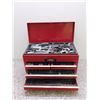 Image 3 : Jobmate Red Tool Box Garage Shed Storage Tools Parts Accessories + Contents