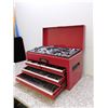 Image 4 : Jobmate Red Tool Box Garage Shed Storage Tools Parts Accessories + Contents