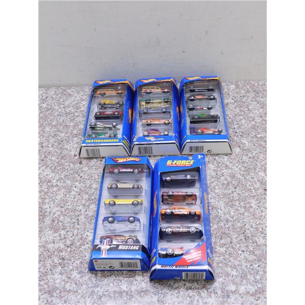 Lot of 5 Hotwheels 5 Packs 1990s NEW