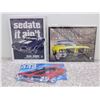 Image 1 : Lot of 3 Large Metal Tin Signs Oldsmobile NEW SEALED