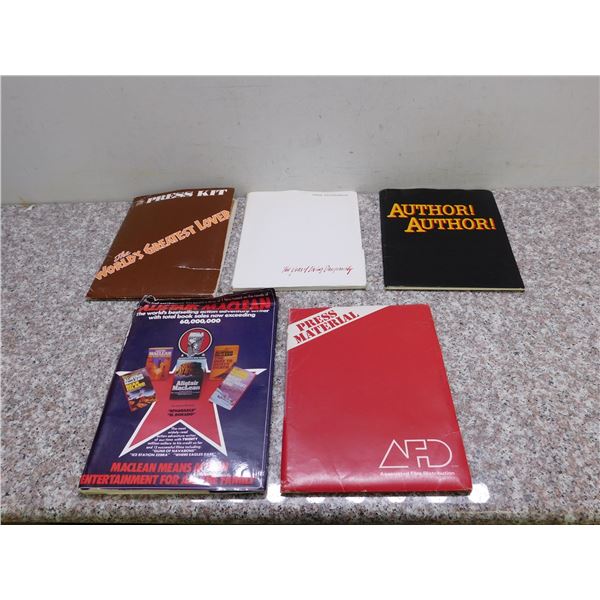 Lot of 5 Movie Press Kits 1980s "Author! Author!, The Worlds Greatest Lover, The Year of Living..."