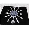 Image 6 : Stainless Steel Starburst Metal Kitchen Wall Clock Modern Utensils