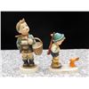 Image 1 : Lot of 2 Hummel West Germany "Sensitive Hunter"  and Boy With Basket  Figurines