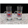 Image 1 : Lot of 2 1989 Heather Curling Club Pepsi Tall Shot Glasses