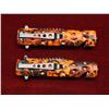 Image 3 : Lot of 2 Maxam Spring Assist Orange Camouflaged Knives