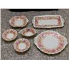 Image 1 : Lot of 6 Royal Albert "Serena" Assorted Sizes Serving Trays Dessert Bowls