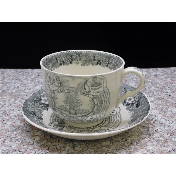 Adams "The Farmers Arms" Oversized Cup and Saucer