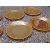 Image 5 : Lot of 12 Fire King Peach Lustre Cups, Saucers, Plates