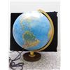Image 2 : Vintage World Globe Plug In Light Up Replogle 12"