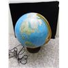 Image 3 : Vintage World Globe Plug In Light Up Replogle 12"