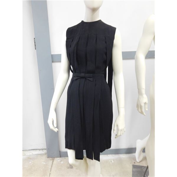 Vintage Black Women's Dress Size Small Hanging Panels