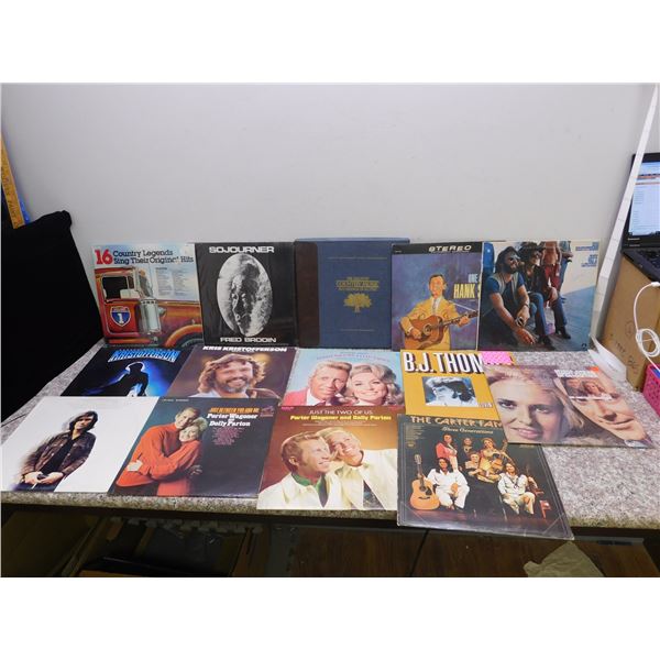Lot of 14 Vinyl Records LPs Country Dolly Parton, Tammy Winette B.J. Thompson, Porter Wagoner