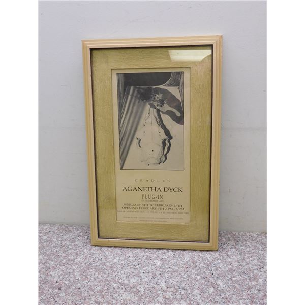 Aganetha Dyck Gallery Show Poster Event Promo "Cradles" Framed