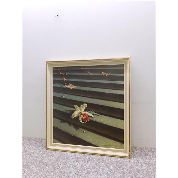 Vladamir Tretchikoff "The Lost Orchid" Large Framed Print Hand Signed