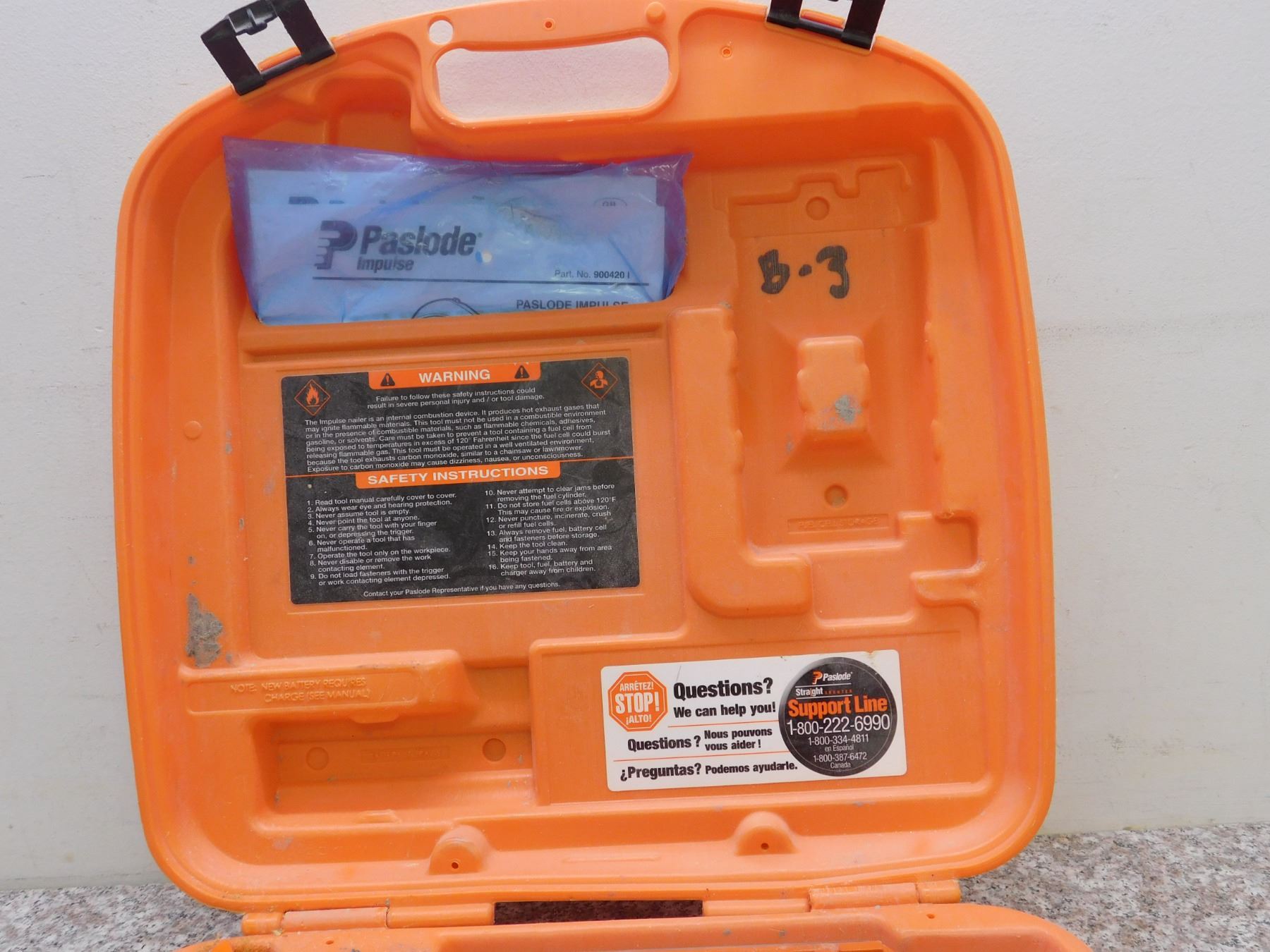 Paslode Impulse IMCT 30 Cordless Utility Framing Nailer 900420 With Case