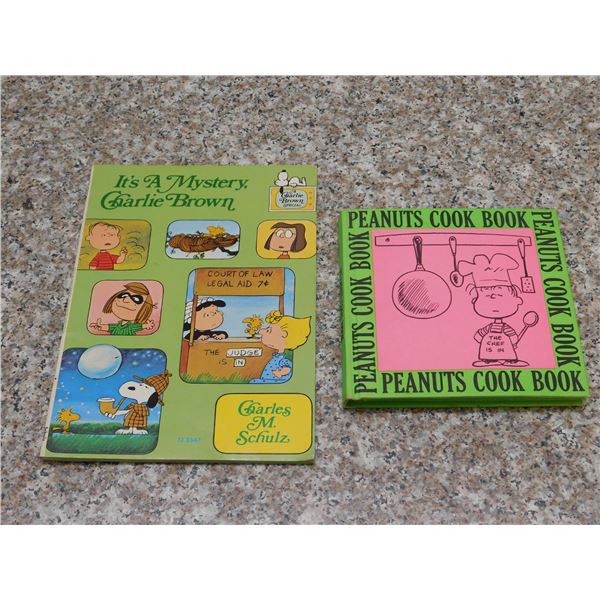 Peanuts 1969 Cookbook and 1975 Charlie Brown Book