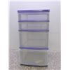 Image 1 : Gracious Living 4-Drawer Plastic Storage Unit