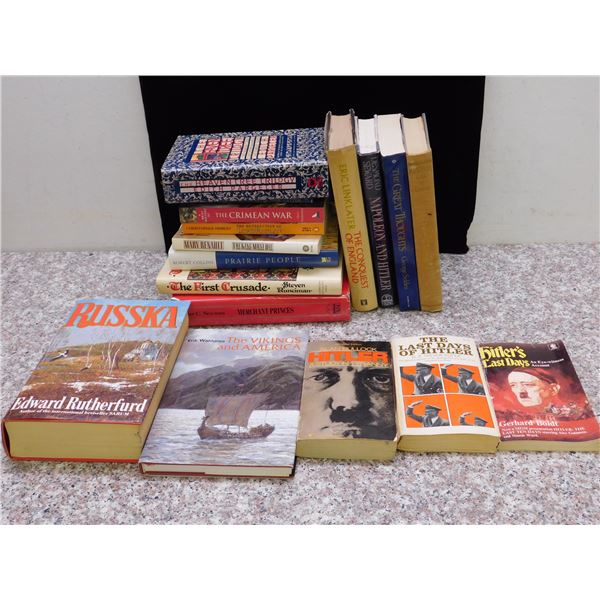 Lot of 17 Vintage Books, WW2, Crusades, War History Nonfiction