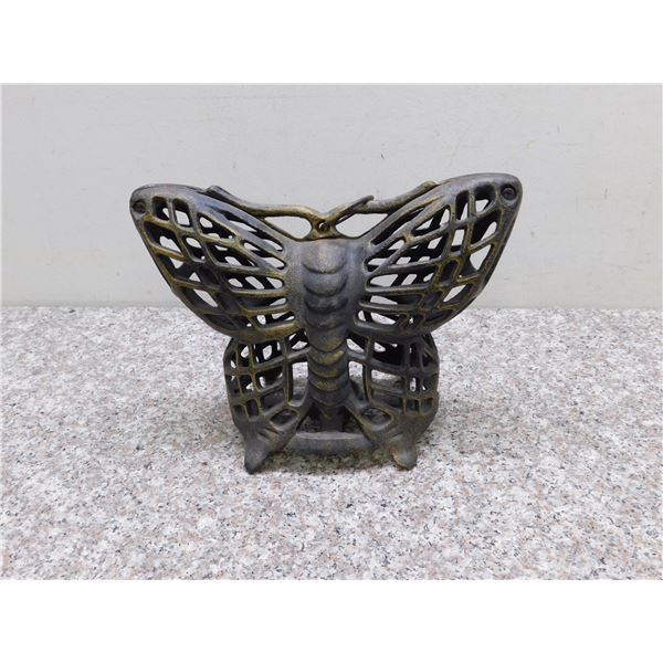 Cast Iron Outdoor Butterfly Candle Holder