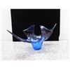 Image 4 : Art Glass Blown Glass Mid Century Centerpiece Blue and Purple