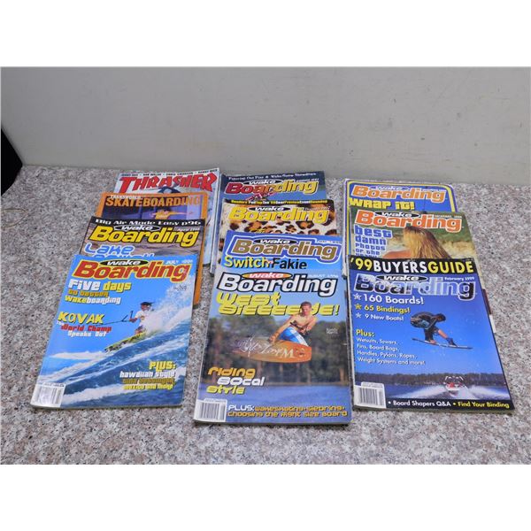 Lot of 11 Wakeboarding Skateboarding Magazines Late 1990s
