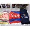 Image 3 : Lot of 11, 5 Bar Towels, 5 Bottles of Beer Sealed and 1 Water Jug Crystal Lake Canoe Flask Canteen