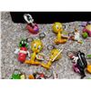 Image 3 : Lot of 18 Vintage PVC Looney Tunes Holiday Keychains Valentines Christmas Easter Bugs Marvin Tweety