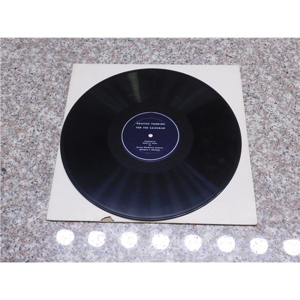 Positive Thinking For The Salesman One Sided Record Winnipeg Vinyl LP