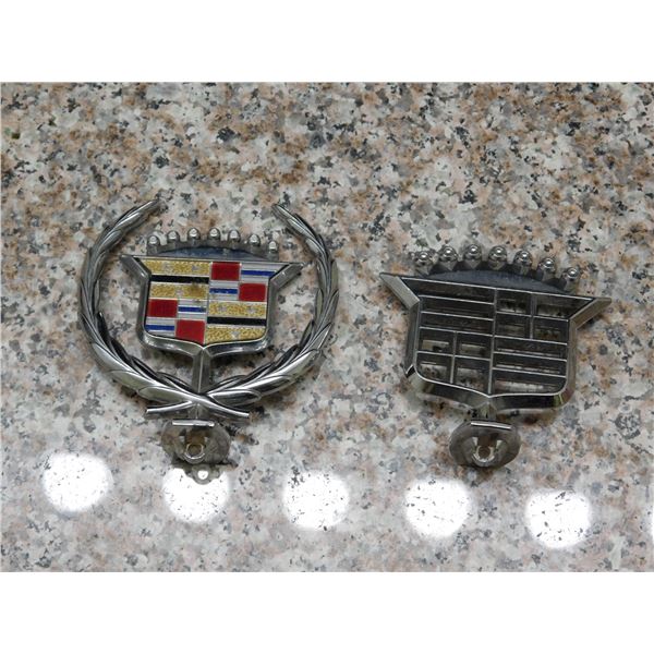 Lot of 2 Cadillac Hood Ornaments