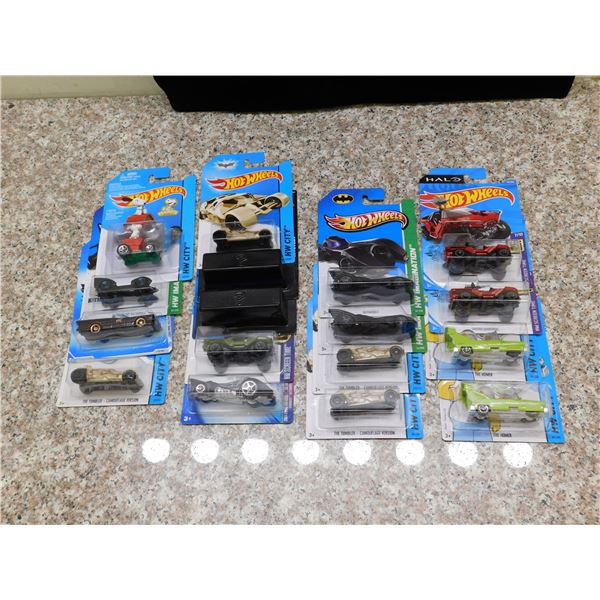 Lot of 17 Hot Wheels Character Cars NEW