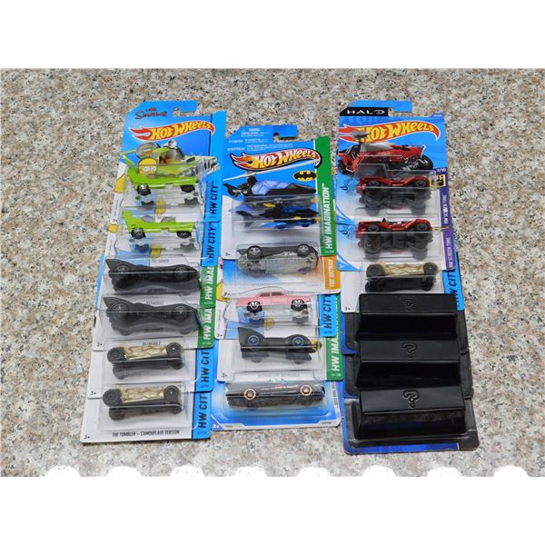 Lot of 17 Hot Wheels Character Cars NEW