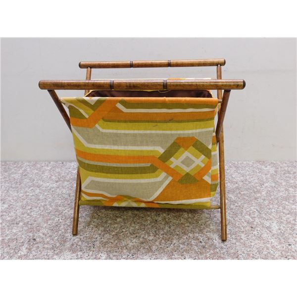 Magazine Rack Orange Yellow Green Folding Canvas