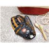 Image 2 : Lot of 3 Jump Rope, WORTH Model WS140H Baseball Glove and White Red Travel Bag