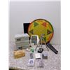 Image 1 : END OF THE RUN Kingsway Tripod, Cassette Tapes, MARK IV Cigar Boxes, Mirror, Cuff Links, ETC