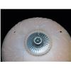 Image 2 : Ceiling Fixture Shade Cover Frosted Pink Glass Vintage With Chains