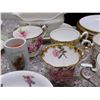 Image 8 : Large Bundle of *damaged* Fine China Tea Cups, Saucers, Trays, Etc