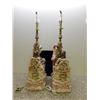 Image 8 : Pair of 1930s "Musicians" Large Table Lamps Capodimonte Ceramic Flower Base Made in Italy F 66/7