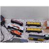 Image 2 : Box of HO Scale Model Train Carts, Tracks, Buildings, Locomotives,