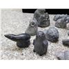 Image 2 : Lot of 18 Polystone Sculptures Animals A Wolf Original Hand Made Canada