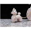 Image 2 : Pink Spaghetti Poodle and 2 Pups Mid Century Modern Pottery Made in Japan