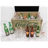 Image 1 : VINTAGE Coca Cola Crate With 23 Glass Pop Bottles *some rare* Various Brands