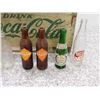 Image 2 : VINTAGE Coca Cola Crate With 23 Glass Pop Bottles *some rare* Various Brands