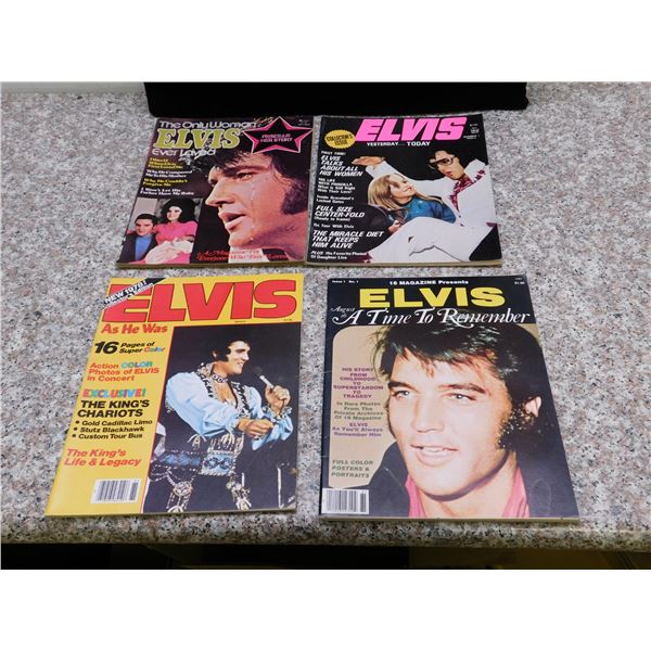 Lot of 4 Elvis Presley Magazines Issue 1 No 1, 1978 Collector's Edition