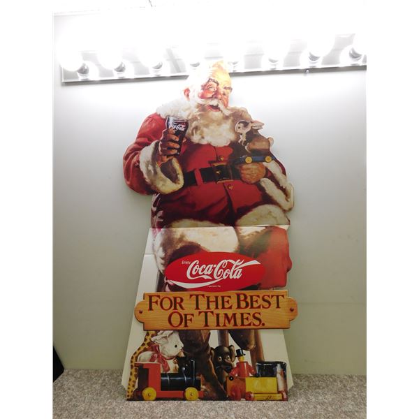 Coca Cola "For The Best Of Times" Santa Store Display Cardboard with Original Box