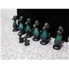 Image 2 : Lot of 8 Blue Mountain Pottery Co Pottery Ducks Medium and Baby Sized Teal and Black
