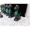 Image 4 : Lot of 8 Blue Mountain Pottery Co Pottery Ducks Medium and Baby Sized Teal and Black