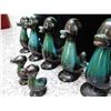 Image 5 : Lot of 8 Blue Mountain Pottery Co Pottery Ducks Medium and Baby Sized Teal and Black